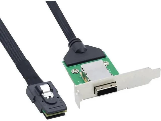 Alt view image 2 of 4 - Mini SAS HD SFF-8087 to SFF-8088 Internal External Converter Cable, 28AWG Copper