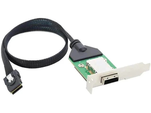 Alt view image 2 of 6 - Mini SAS HD SFF-8087 to SFF-8088 Internal External Converter Cable, 28AWG Copper