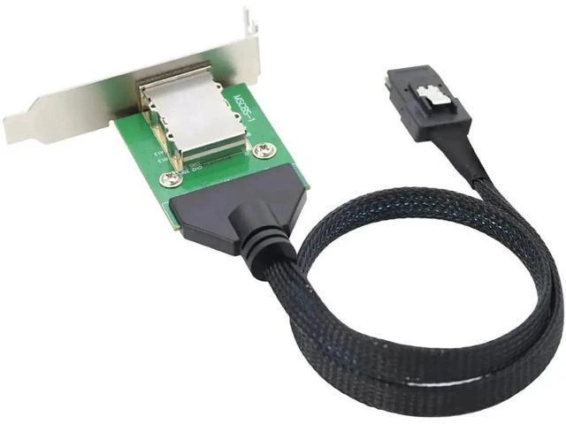 Alt view image 4 of 6 - Mini SAS HD SFF-8087 to SFF-8088 Internal External Converter Cable, 28AWG Copper