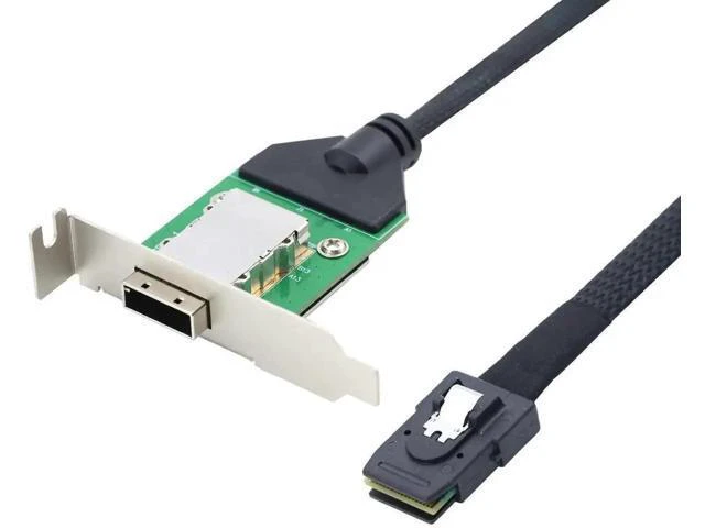 Alt view image 3 of 6 - Mini SAS HD SFF-8087 to SFF-8088 Internal External Converter Cable, 28AWG Copper