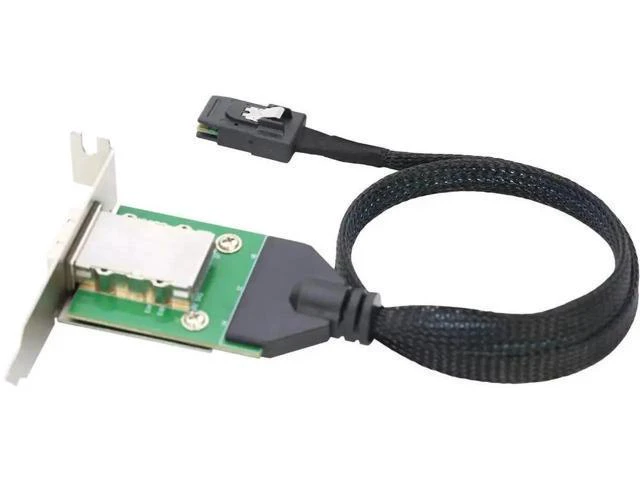 Alt view image 5 of 6 - Mini SAS HD SFF-8087 to SFF-8088 Internal External Converter Cable, 28AWG Copper