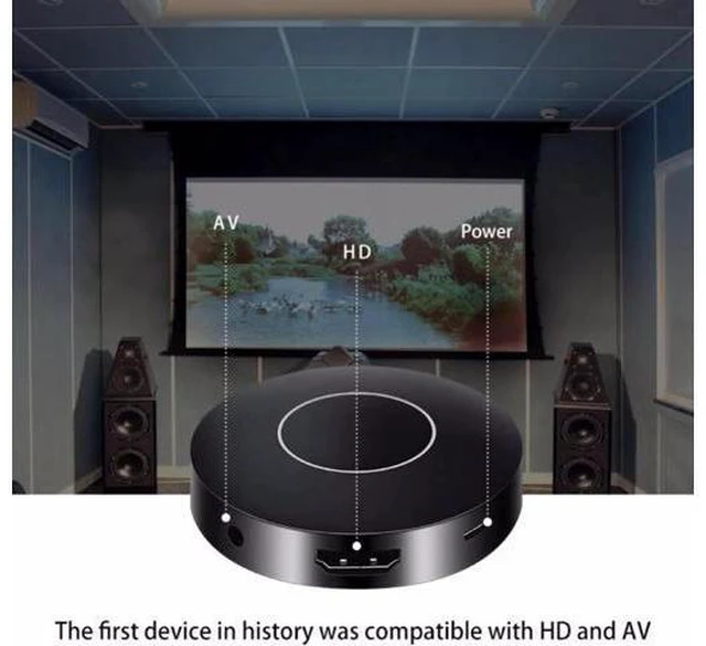 Main image of WiFi Display Dongle Receiver Black 1080P HD TV Stick Airplay Media Streamer Adap