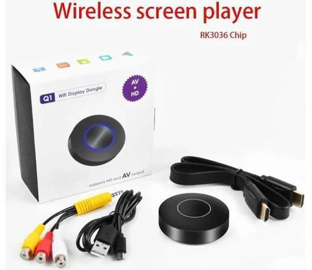 Alt view image 3 of 6 - WiFi Display Dongle Receiver 1080P HD TV Stick Airplay Media Streamer Adapter Me