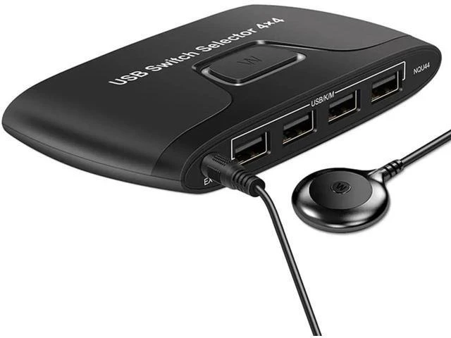 Alt view image 4 of 6 - 4x1 Multiviewer 4 In 4 Out Kvm Switch Computer Sharing Converter Quad Screen Rea