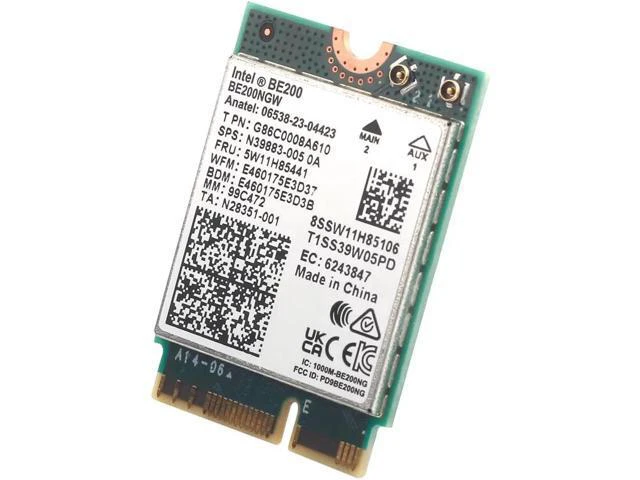 Alt view image 2 of 6 - New Wi-Fi 7 Intel BE200 Bluetooth 5.4 Wifi Card BE200NGW 2.4/ 5/ 6 GHz 5.8 Gbps