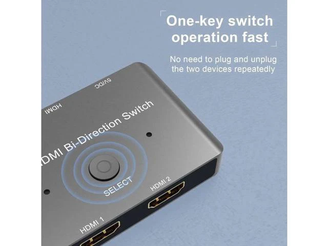 Alt view image 4 of 7 - 8K HD 2.1 Bi-Directional Switch 8K@60Hz 4K@120Hz 1 in 2 out / 2 in 1 out High Sp