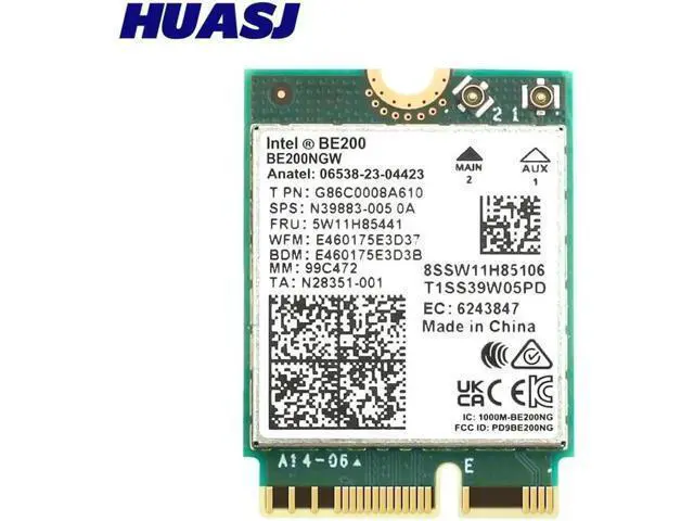 Alt view image 4 of 5 - New Wi-Fi 7 BT 5.4 Intel BE200 WIFI Card BE200NGW 2.4/5/ 6 GHz 5.8 Gbps For Wind