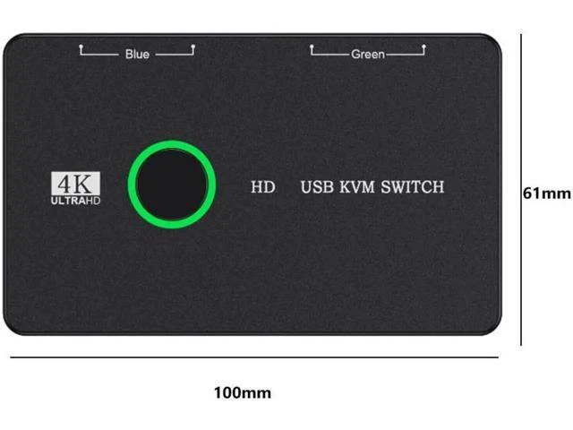 Alt view image 6 of 6 - Switcher Keyboard Mouse Printer KVM Hub Adapter Plug and Play USB Switcher Split