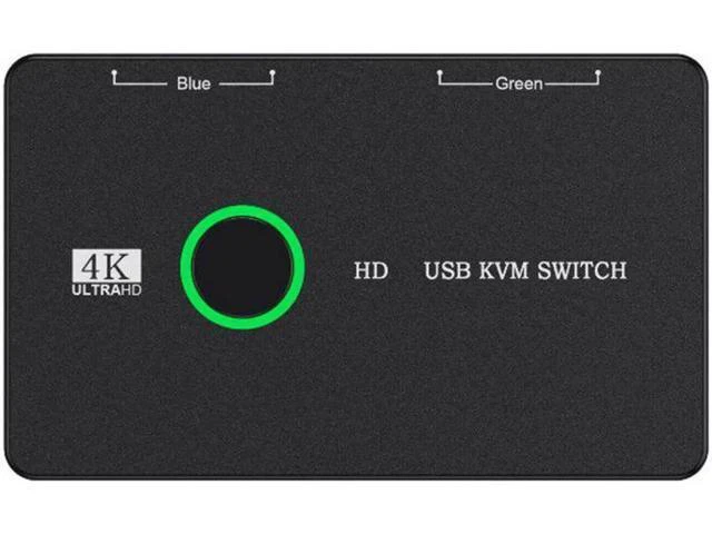 Alt view image 6 of 6 - Switcher Keyboard Mouse Printer KVM Hub Adapter Plug and Play USB Switcher Split