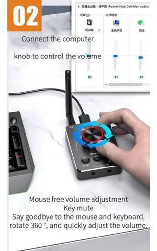 Alt view image 3 of 5 - USB Computer Bluetooth Headset Adapter 5.1 Connected To Wireless Headset Game Fu