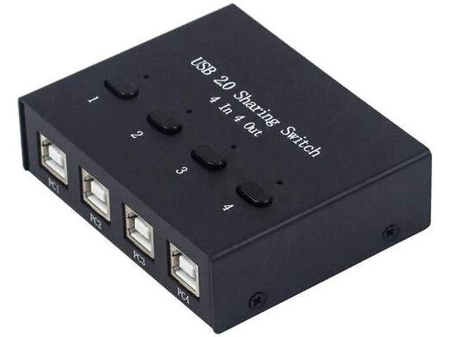 Alt view image 4 of 6 - USB Switch For Xiaomi Mi Box Keyboard Mouse Printer Monitor 4 PCs Sharing 4 Devi
