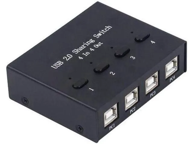 Alt view image 6 of 6 - USB Switch For Xiaomi Mi Box Keyboard Mouse Printer Monitor 4 PCs Sharing 4 Devi