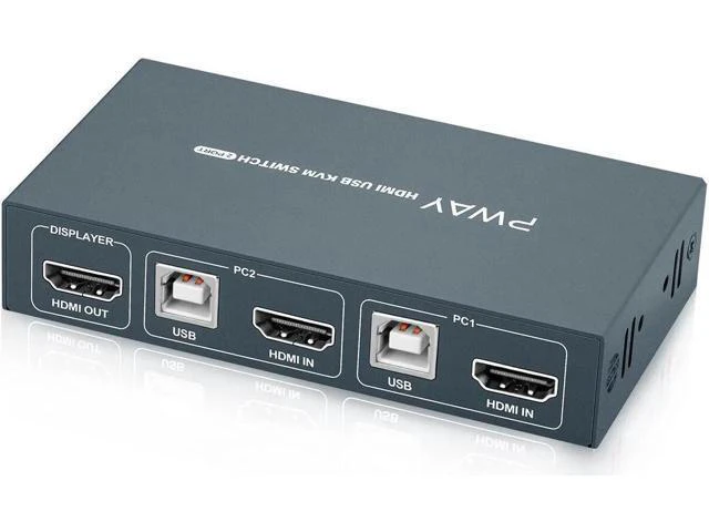 Alt view image 5 of 6 - Switch USB1.1 for PC Laptop 2 Computers Sharing 2 USB Devices Peripheral Switche