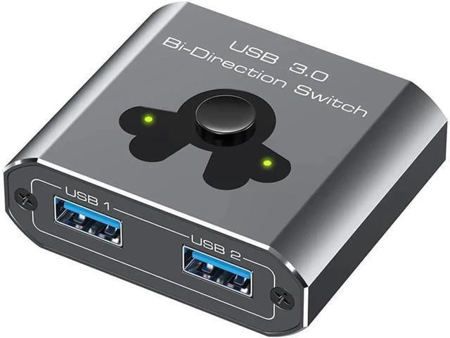 Main image of 2 Port USB 3.0 Switch Bi-Directional KVM Switch USB Switcher 2 in 1 Out / 1 in 2