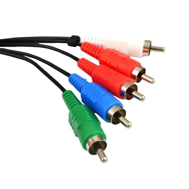 Alt view image 2 of 6 - 6Ft Component HD AV Cable, HDTV-EDTV (High Definition 480p) Compatible with PS2/