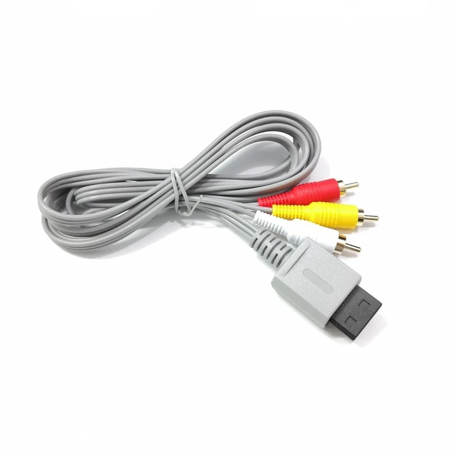 Alt view image 3 of 6 - AV Cable for Wii Wii U, Audio Video AV Cable Cord for Wii and Wii U, 1.8M/6FT, C