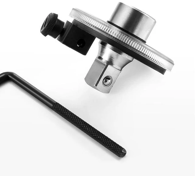 Alt view image 2 of 6 - 1/2 Inch Torque Wrench Angle Gauge Tool, 360° Adjustable 1/2"" Drive Torque mete