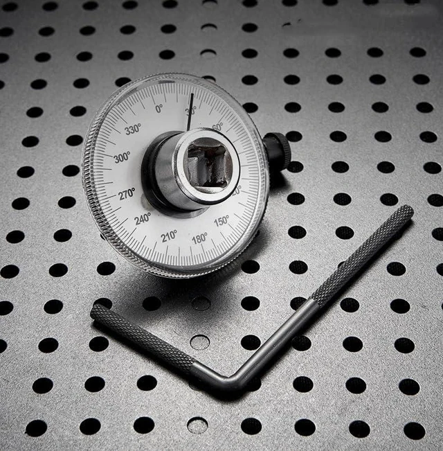Alt view image 5 of 6 - 1/2 Inch Torque Wrench Angle Gauge Tool, 360° Adjustable 1/2"" Drive Torque mete