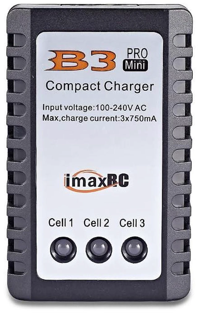 Alt view image 2 of 7 - B3 RC LiPo 2S-3S Battery Balancer Charger 7.4V-11.1V RC Pro Compact Charger B3AC