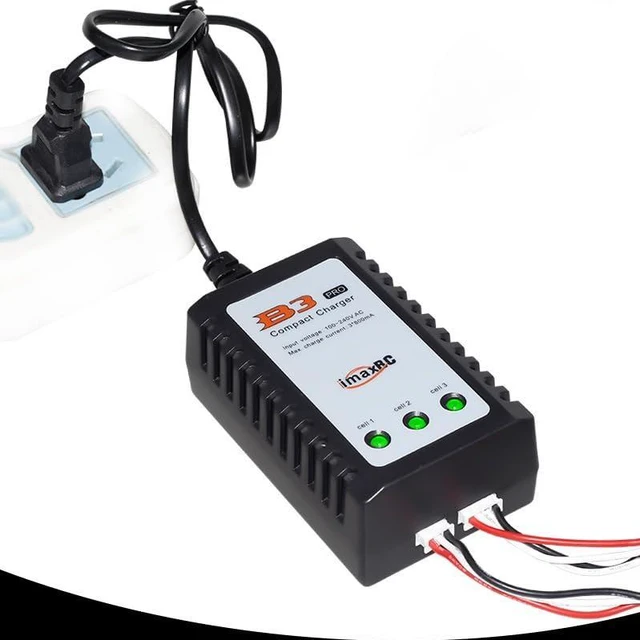 Alt view image 5 of 7 - B3 RC LiPo 2S-3S Battery Balancer Charger 7.4V-11.1V RC Pro Compact Charger B3AC