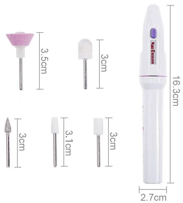Alt view image 6 of 7 - Manicure Professional Electric Nail Cutter Nail File Set Pedicure with 5-Grindin