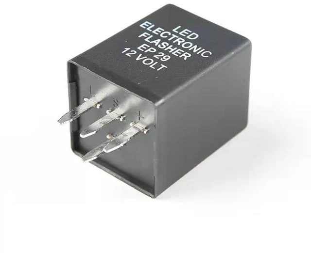 Alt view image 2 of 5 - LED Electronic Flasher Relay 12 Volt 4Pin Turn Signal Bulbs Hyper Flash EP29