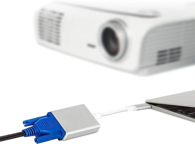 Alt view image 3 of 6 - USB C to VGA Adapter for Monitor 1080P, VGA to USB C Adapter Cable for Surface p