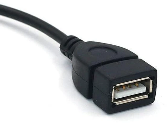 Alt view image 4 of 7 - 3.5mm AUX Audio Plug to USB A Female Car Audio Adapter Cable Converter for Car S