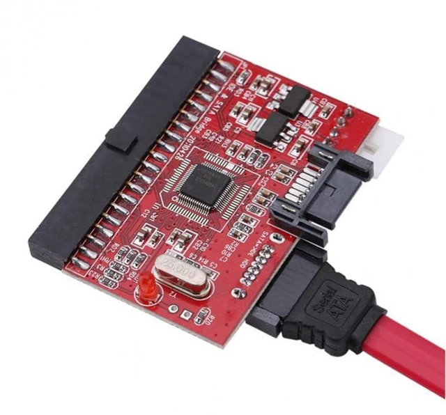 Alt view image 6 of 7 - IDE to SATA Converter, SATA to IDE Adapter Converter Chip Cable Connector 2 in 1