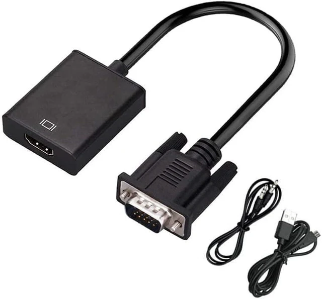Alt view image 3 of 5 - VGA to HDMI Adapter, Audio Support 1080P Resolution VGA to HDMI Adapter(Male to