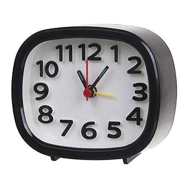 Alt view image 2 of 7 - Analog Alarm Clocks for Bedrooms, Digital Alarm Clock for Kids Silent Alarm Cloc