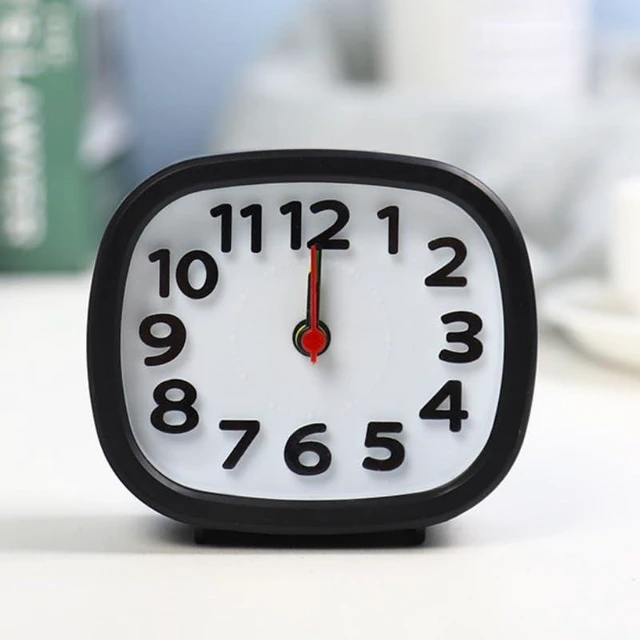 Alt view image 3 of 7 - Analog Alarm Clocks for Bedrooms, Digital Alarm Clock for Kids Silent Alarm Cloc