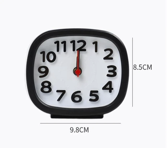 Alt view image 4 of 7 - Analog Alarm Clocks for Bedrooms, Digital Alarm Clock for Kids Silent Alarm Cloc