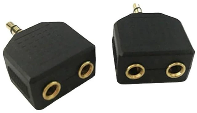 Alt view image 4 of 4 - 3.5mm Headphone Y Splitter, 1 Male to 2 Female Audio Jacks, Ideal for All Media