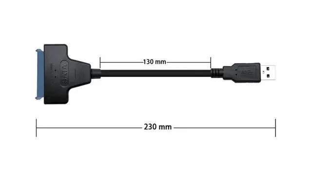 Alt view image 6 of 6 - USB 3.0 to SATA Adapter Cable, SATA to USB 3.0 External Converter for 2.5 Inch H
