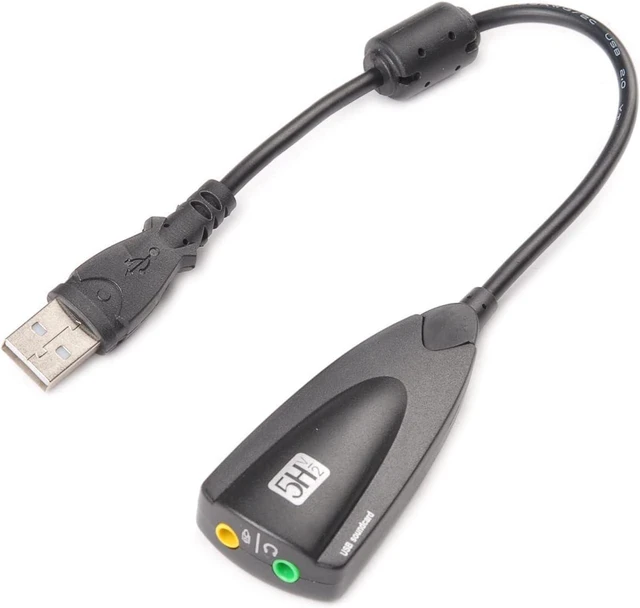 Main image of USB 2.0 External Audio Adapter, 7.1 Stereo Sound Card Dynamic 3D Surround Sound