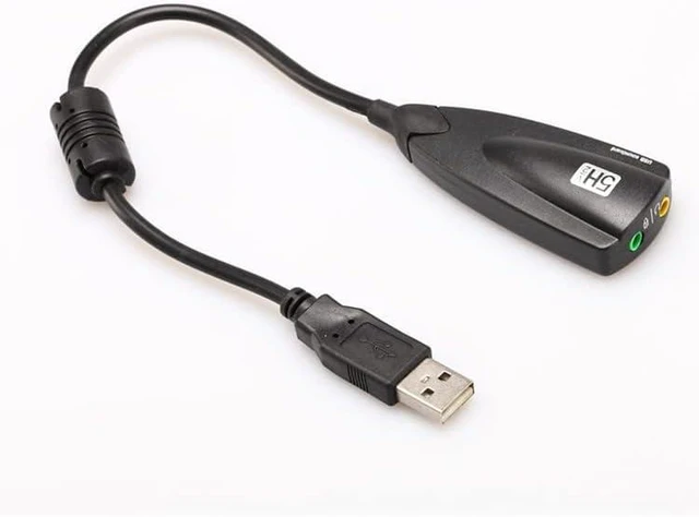 Alt view image 2 of 5 - USB 2.0 External Audio Adapter, 7.1 Stereo Sound Card Dynamic 3D Surround Sound