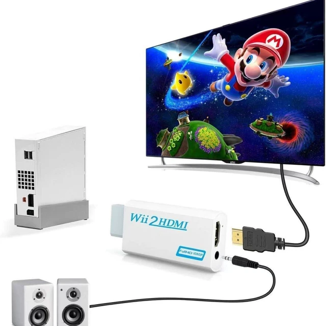 Alt view image 7 of 7 - Wii to HDMI Converter + Wired Motion Sensor Bar, Replacement Wired Infrared Ray