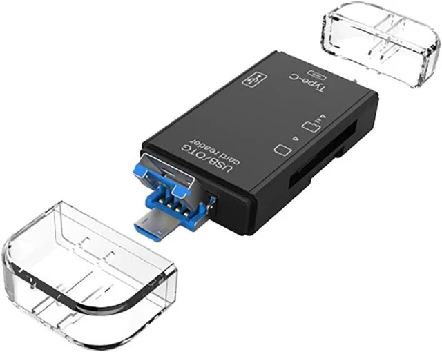 Alt view image 3 of 7 - Card Reader Memory Card Reader Micro SD Card Reader USB 2.0 SD Card Reader with
