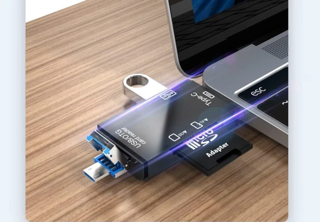 Alt view image 6 of 7 - Card Reader Memory Card Reader Micro SD Card Reader USB 2.0 SD Card Reader with