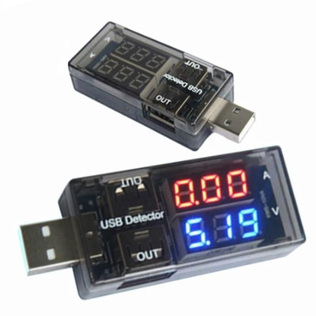 Alt view image 2 of 6 - USB Power Meter, 3-9V 0-5A Voltage Tester Multimeter, LCD Digital Multimeter Cur