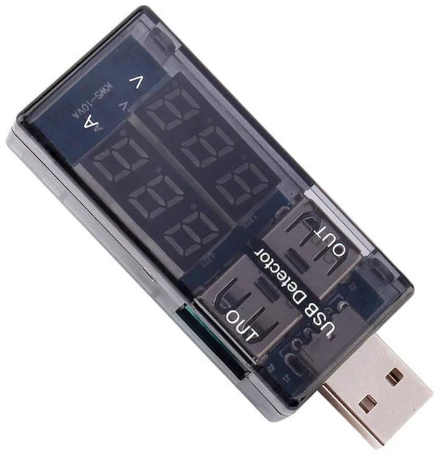 Alt view image 4 of 6 - USB Power Meter, 3-9V 0-5A Voltage Tester Multimeter, LCD Digital Multimeter Cur