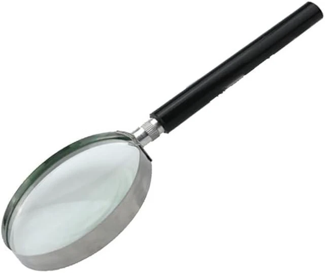 Alt view image 2 of 6 - Handheld Magnifier Reading Magnifier 5X Magnification Ø 75 mm Shatterproof Lens