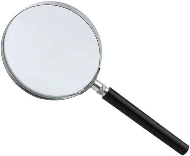 Alt view image 3 of 6 - Handheld Magnifier Reading Magnifier 5X Magnification Ø 75 mm Shatterproof Lens