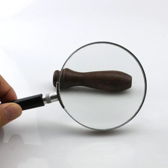 Alt view image 6 of 6 - Handheld Magnifier Reading Magnifier 5X Magnification Ø 75 mm Shatterproof Lens
