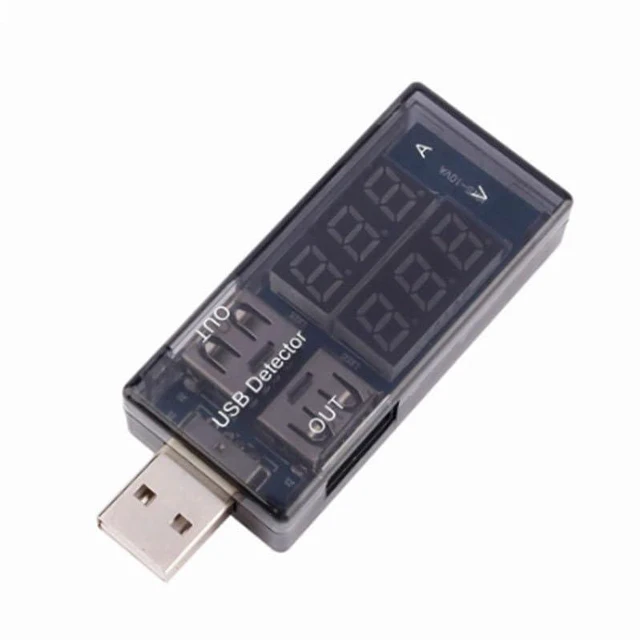Alt view image 5 of 6 - USB Power Meter, 3-9V 0-5A Voltage Tester Multimeter, LCD Digital Multimeter Cur