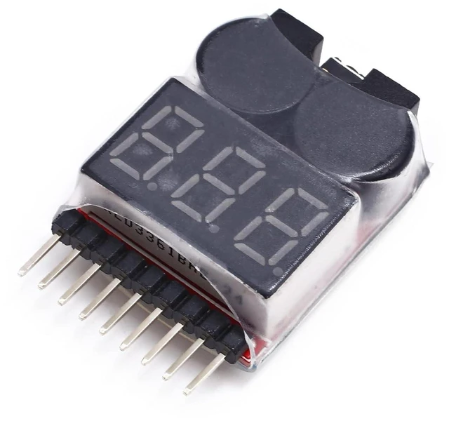 Alt view image 3 of 5 - 2Pcs Low Voltage Buzzer Lipo Alarm Piezo Tester Checker Warner Saver Voltage 1-8