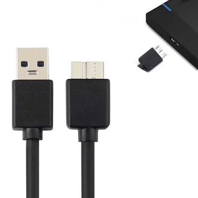 Alt view image 5 of 7 - USB 3.0 to Micro B Plug Data Cable Hard Drive HDD USB Connection Cable 50cm