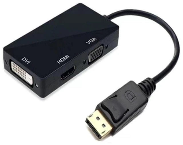 Main image of Multi-Function Displayport Dp to HDMI/DVI/VGA Male to Female 3-in-1 Adapter Conv