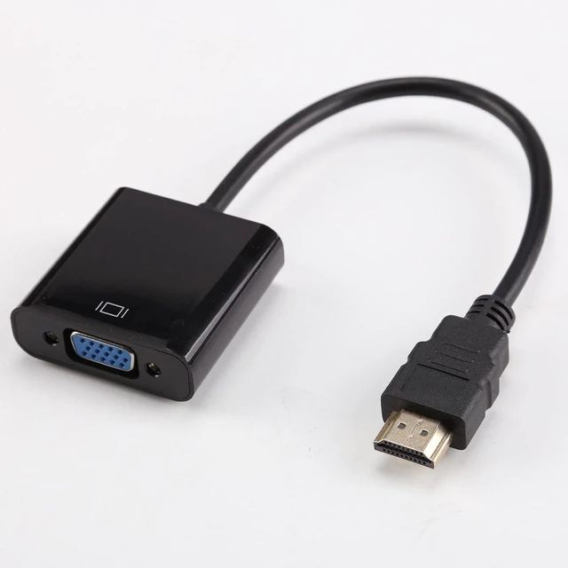 Main image of 1080P HDMI to VGA Converter Adapter VGA Female Video 3.5mm Audio Cable for PC La